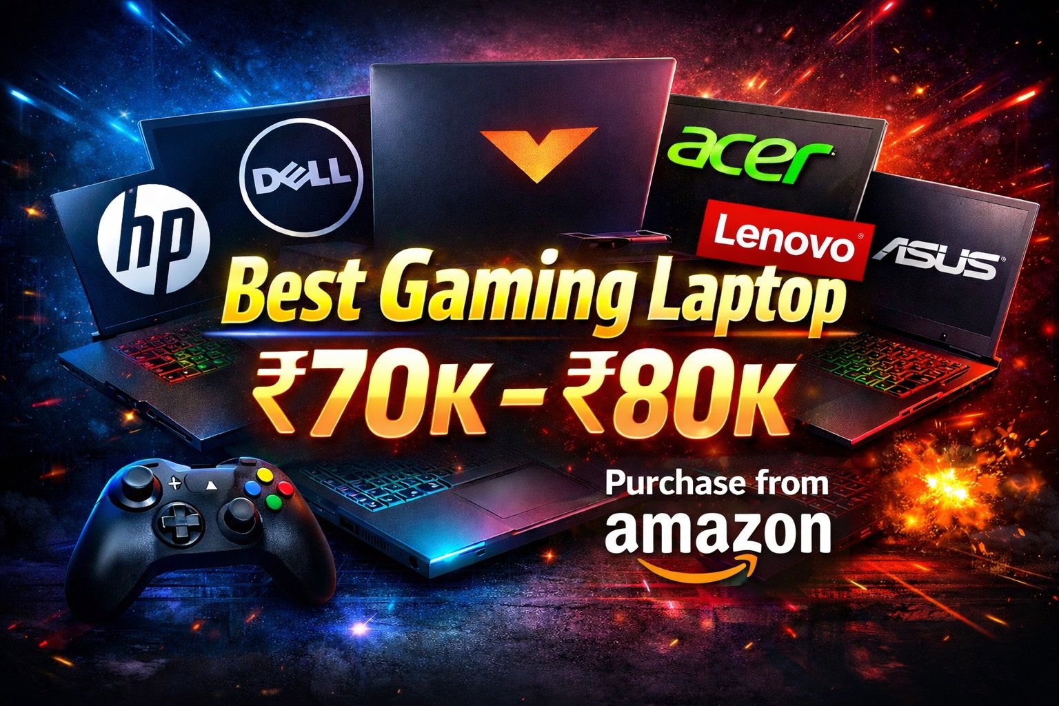 Best Gaming Laptop Under ₹70,000 – ₹80,000 (From Amazon India)