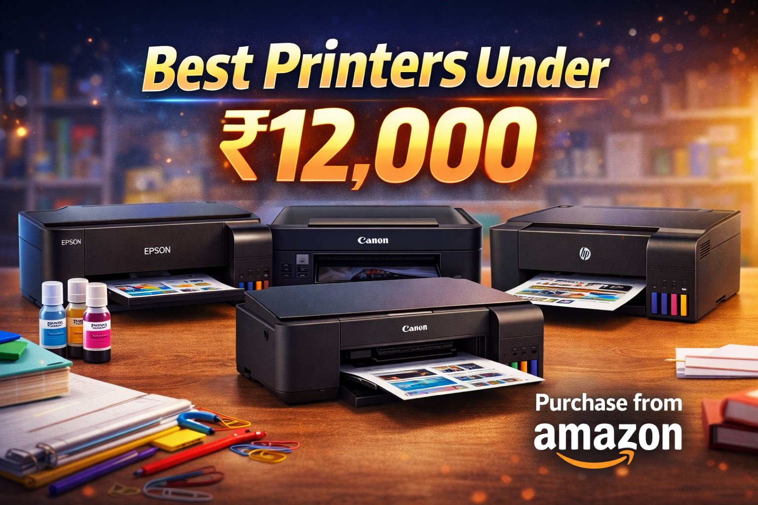 🖨️ Best Printers Under ₹12,000 in India (From Amazon)
