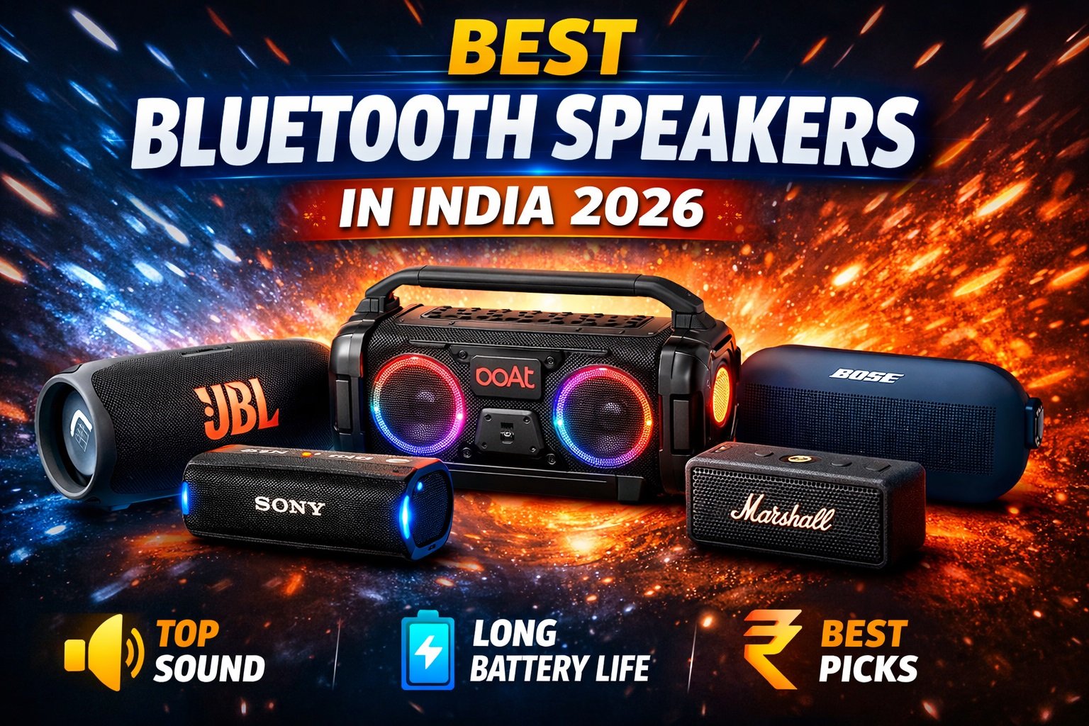 Best Bluetooth Speakers in India 2026 | Top Wireless Speakers with Powerful Sound