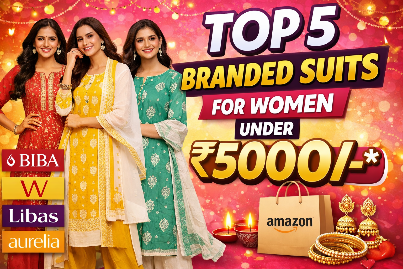 Top 5 Branded Suits for women Under 5000