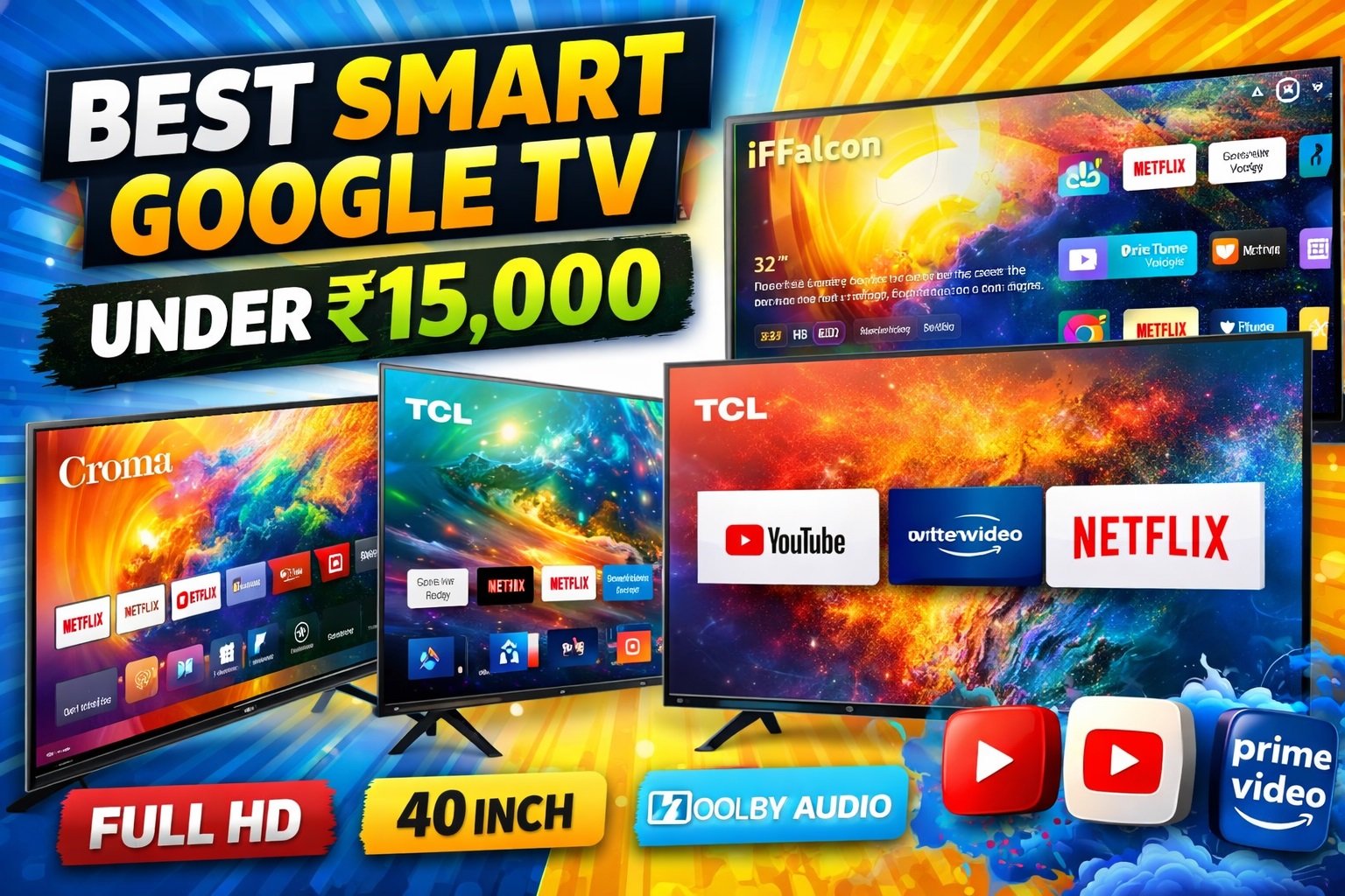 Best Smart Google TV Under ₹15,000 in India (2026) – Top Picks & Full Specs