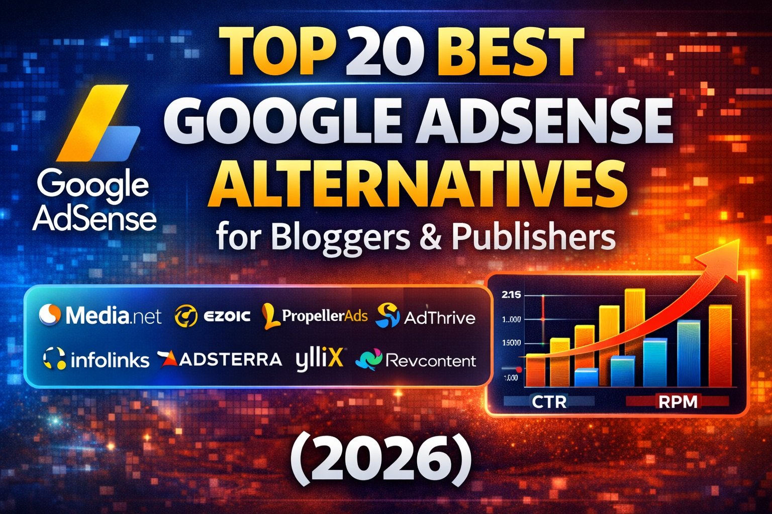 Top 20 Best Google AdSense Alternatives for Bloggers & Publishers (2026)