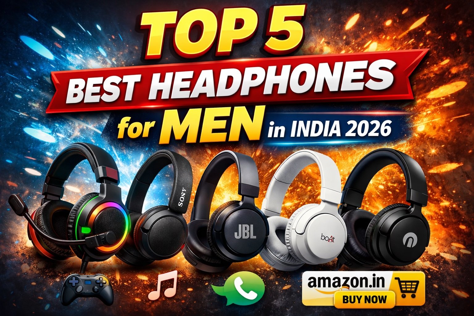 Top 5 Best Headphones for Men in India (2026)