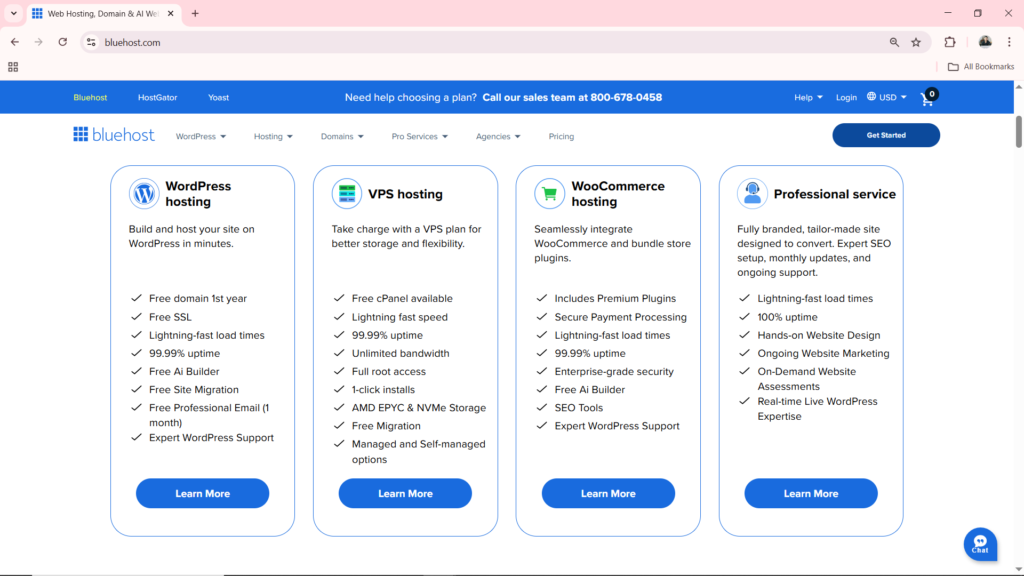 bluehost web hosting